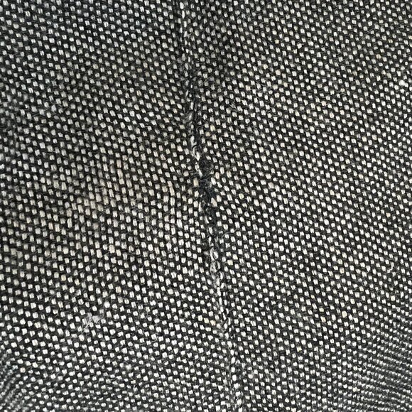 Vintage French Silk Wool Knit Wide Leg Flare High Rise Pants Tweed Long Trousers - Picture 9 of 10